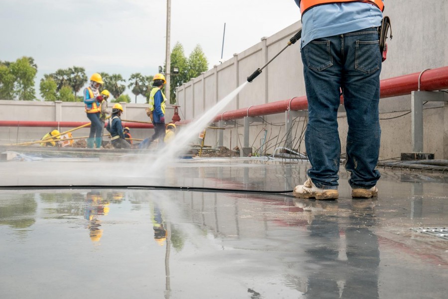 Nettoyage fin de chantier à rabat